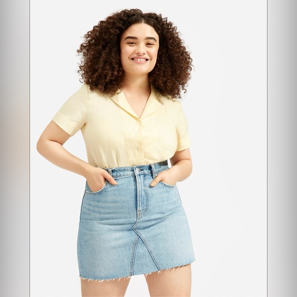 Everlane Denim Reconstructed Skirt size 27 - Picture 1 of 5